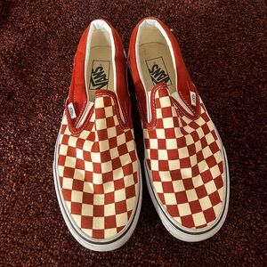 Slip on checkered vans
